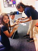 students working on a project 